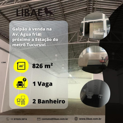 Imagem Imóvel Comercial à Venda, 826 m² em água Fria - São Paulo