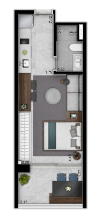 Imagem Apartamento com 1 Quarto à Venda, 33 m² em Brooklin Paulista - São Paulo