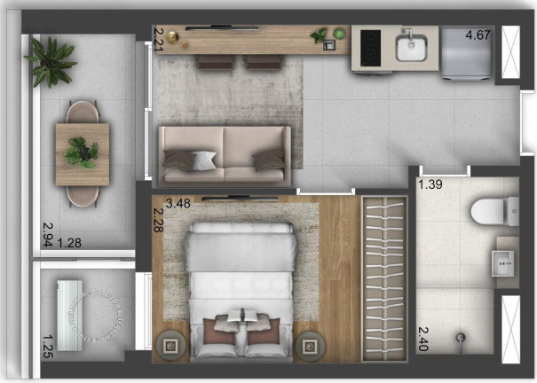 Imagem Apartamento com 1 Quarto à Venda, 29 m² em Chácara Klabin - São Paulo