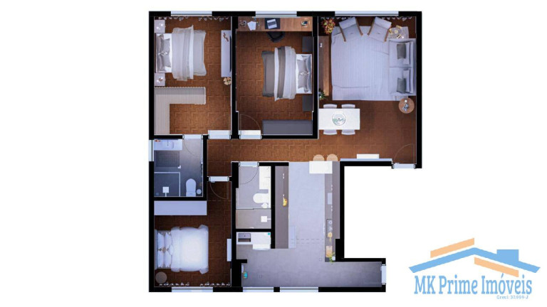 Foto do imóvel Apartamento com 3 Quartos à Venda, 103 m² em Pinheiros - São Paulo