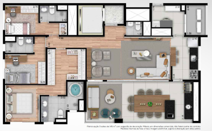 Imagem Apartamento com 4 Quartos à Venda, 146 m² em Ipiranga - São Paulo