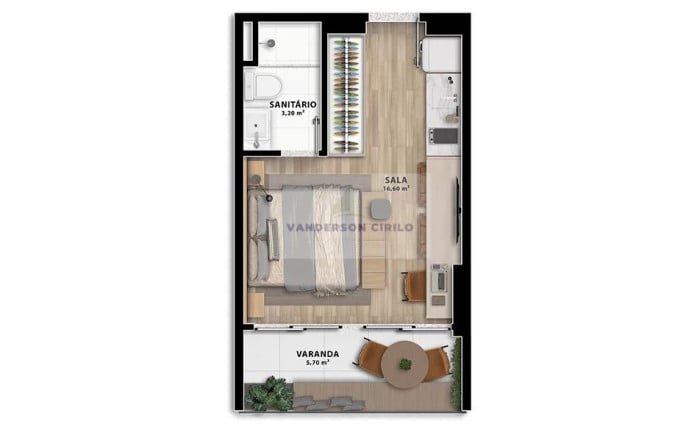 Foto do imóvel Apartamento com 1 Quarto à Venda, 26 m² em Rio Vermelho - Salvador