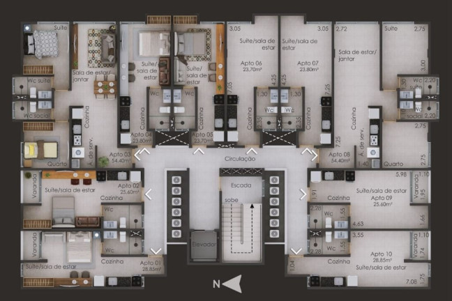 Imagem Loft com 1 Quarto à Venda, 25 m² em Intermares - Cabedelo