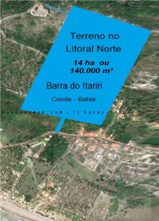Imagem Terreno à Venda, 140.000 m² em Barra Do Itariri - Conde