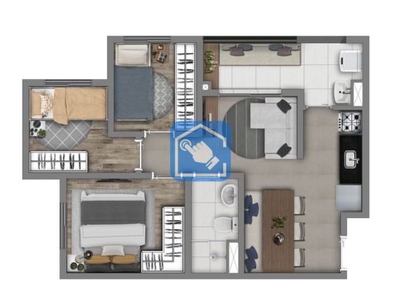 Imagem Apartamento com 2 Quartos à Venda, 36 m² em Vila Carmosina - São Paulo