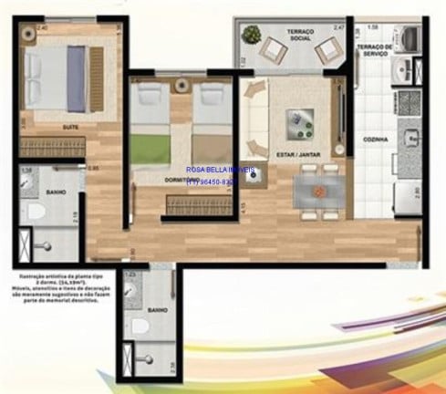 Imagem Apartamento com 2 Quartos à Venda, 52 m² em Centro - Jundiaí