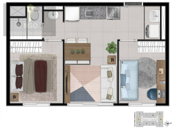 Imagem Apartamento com 2 Quartos à Venda, 35 m² em Vila Dom Pedro Ii - São Paulo