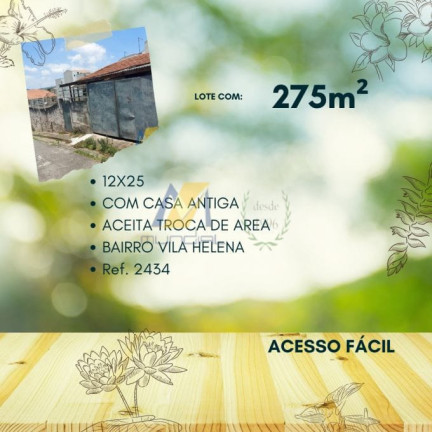 Imagem Terreno à Venda, 275 m² em Vila Helena - Santo André