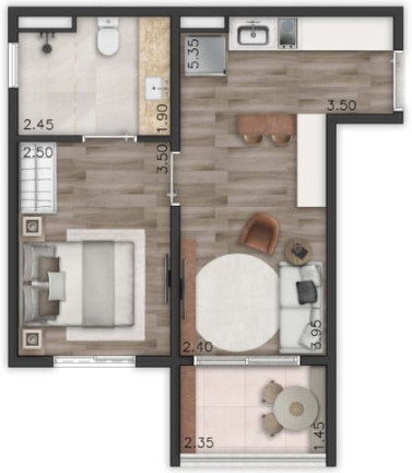 Imagem Apartamento com 2 Quartos à Venda, 44 m² em Perdizes - São Paulo