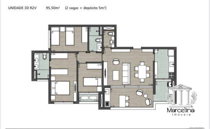 Foto do imóvel Apartamento com 2 Quartos à Venda, 66 m² em Vila Andrade - São Paulo