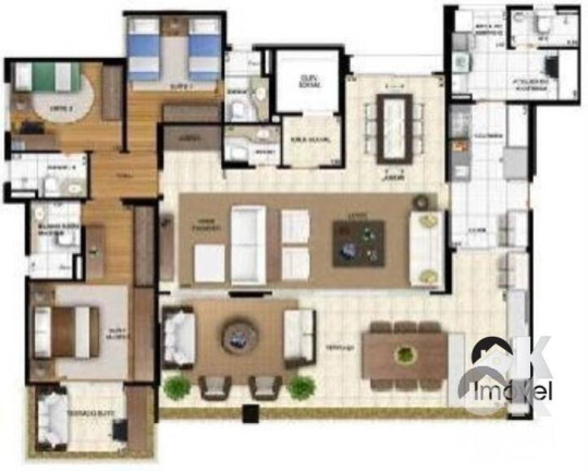 Imagem Apartamento com 3 Quartos à Venda, 184 m² em Chácara Klabin - São Paulo