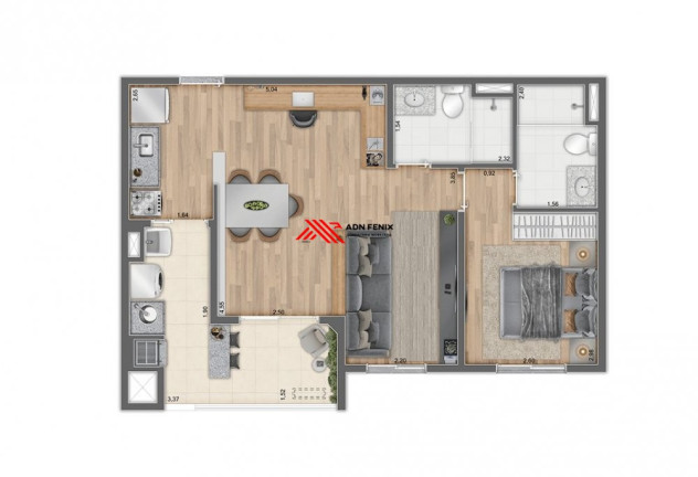 Imagem Apartamento com 2 Quartos à Venda, 56 m² em Picanço - Guarulhos