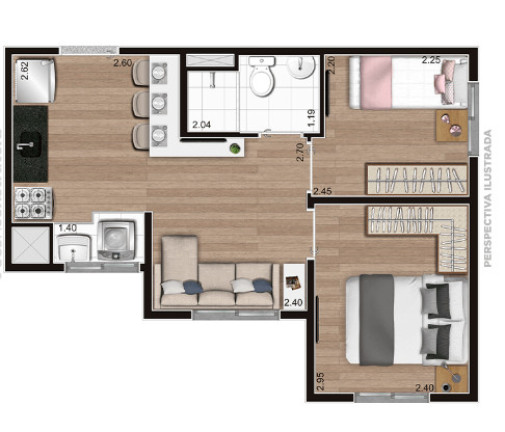 Imagem Apartamento com 2 Quartos à Venda, 32 m² em Jardim Helena - São Paulo