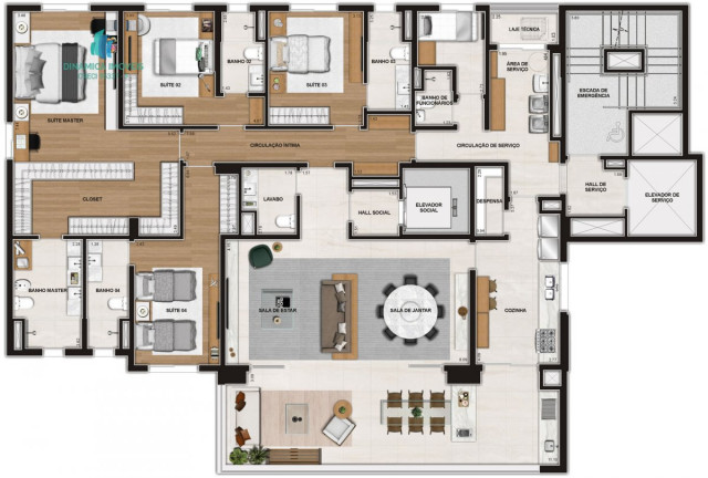 Imagem Apartamento com 4 Quartos à Venda, 256 m² em Cambuí - Campinas