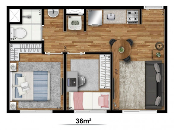 Imagem Apartamento com 2 Quartos à Venda, 36 m² em Jardim Prudência - São Paulo