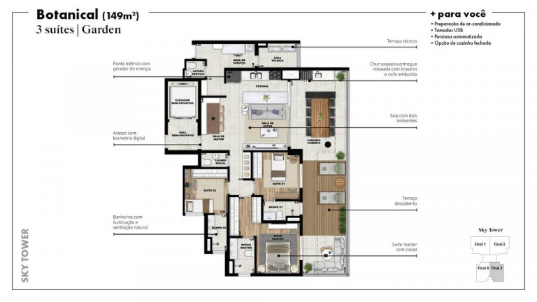 Imagem Apartamento com 3 Quartos à Venda, 116 m² em Vila São Francisco - Osasco