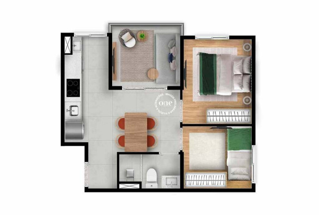 Foto do imóvel Apartamento com 2 Quartos à Venda, 37 m² em Vila Guarani (z Sul) - São Paulo