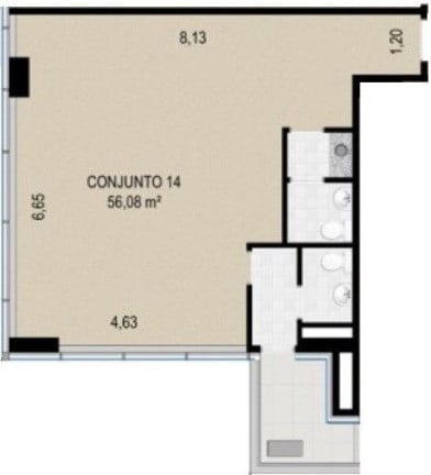 Foto do imóvel Sala Comercial à Venda, 56 m² em Bethaville - Barueri