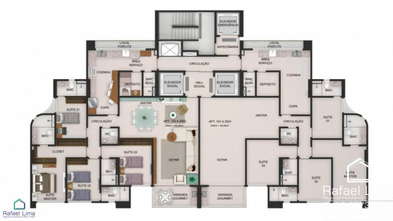 Foto do imóvel Apartamento com 4 Quartos à Venda, 165 m² em Monteiro - Recife