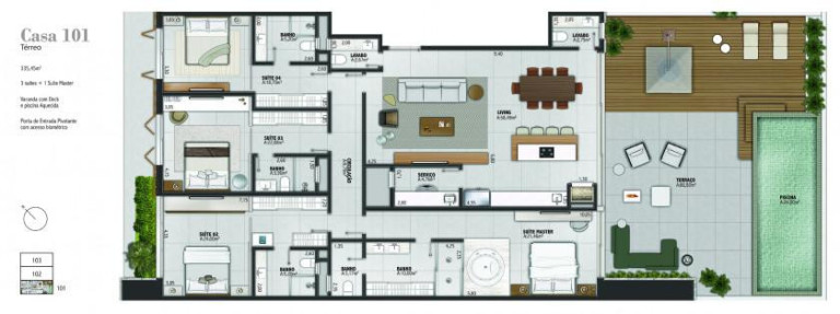 Imagem Casa com 3 Quartos à Venda, 269 m² em Prainha - Torres