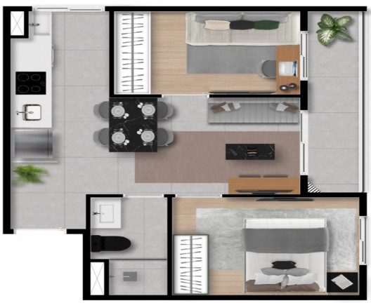 Foto do imóvel Cobertura com 2 Quartos à Venda, 78 m² em Perdizes - São Paulo
