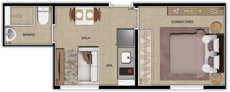 Imagem Apartamento com 1 Quarto à Venda, 24 m² em Barra Funda - São Paulo