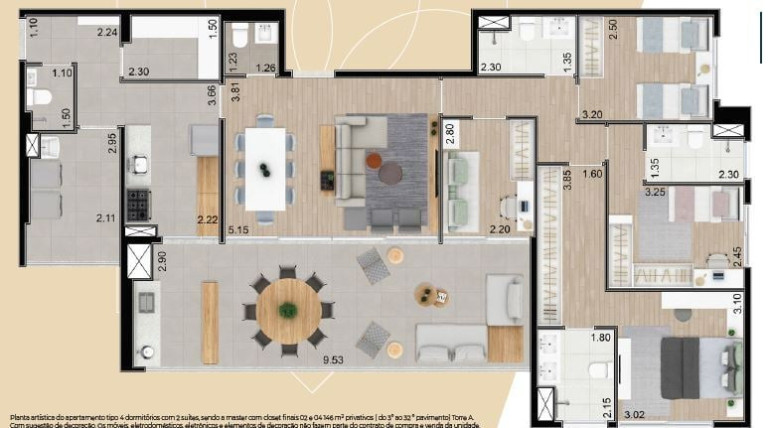 Imagem Apartamento com 4 Quartos à Venda, 146 m² em Chácara Klabin - São Paulo