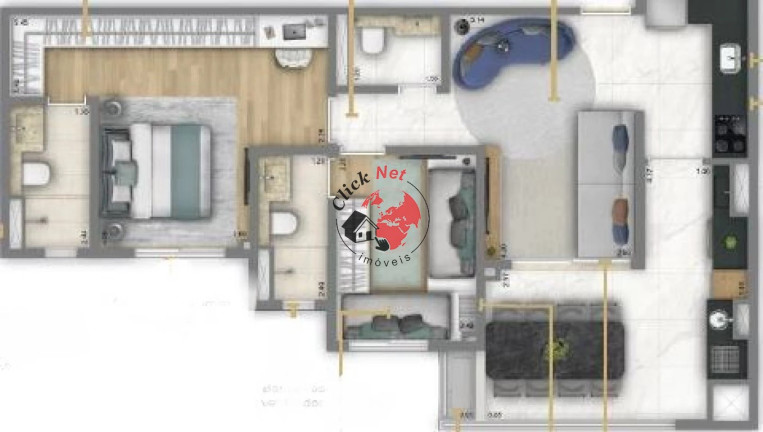 Foto do imóvel Apartamento com 2 Quartos à Venda, 74 m² em Jardim - Santo André