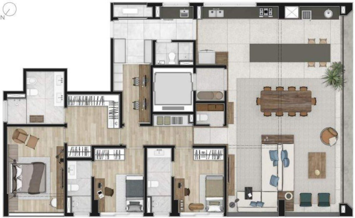 Imagem Apartamento com 3 Quartos à Venda, 194 m² em Pinheiros - São Paulo