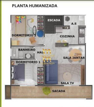 Imagem Casa de Condomínio com 2 Quartos à Venda, 58 m² em Aviação - Praia Grande