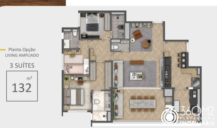 Imagem Apartamento com 3 Quartos à Venda, 132 m² em Vila Clementino - São Paulo