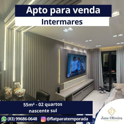 Foto do imóvel Apartamento com 2 Quartos à Venda, 55 m² em Intermares - Cabedelo
