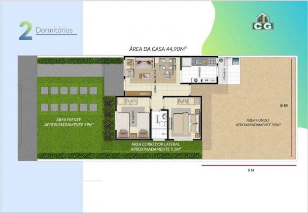 Imagem Casa de Condomínio com 3 Quartos à Venda, 56 m²em Tarumã Açu - Manaus