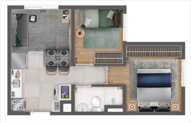 Foto do imóvel Apartamento com 2 Quartos à Venda, 32 m² em Parque Novo Mundo - São Paulo Foto do imóvel Apartamento com 2 Quartos à Venda, 32 m² em Parque Novo Mundo - São Paulo