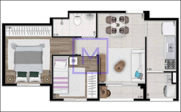 Foto do imóvel Apartamento com 2 Quartos à Venda, 38 m² em Itaquera - São Paulo
