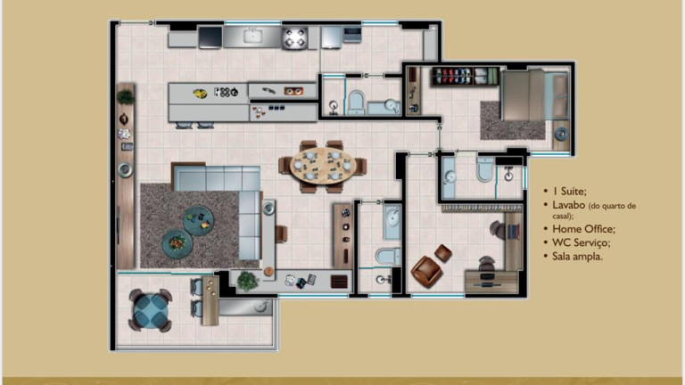 Imagem Apartamento com 3 Quartos à Venda, 107 m²