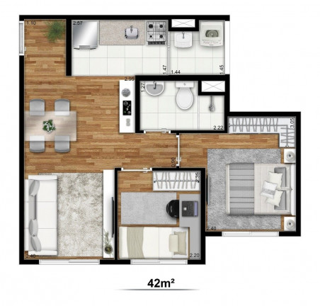 Imagem Apartamento com 2 Quartos à Venda, 36 m² em Jardim Prudência - São Paulo