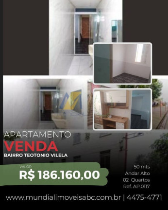 Imagem Apartamento com 2 Quartos à Venda, 50 m² em Conjunto Habitacional Teotonio Vilela - São Paulo