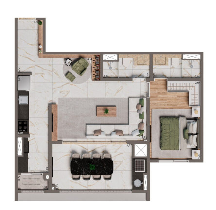 Imagem Apartamento com 3 Quartos à Venda, 84 m² em Santo Amaro - São Paulo