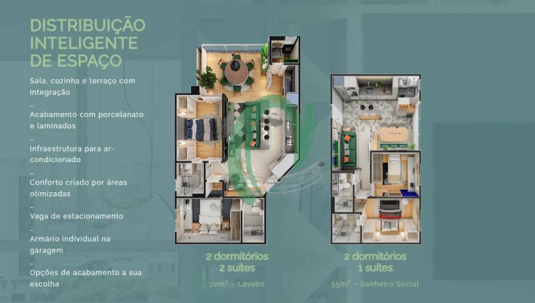 Imagem Apartamento com 2 Quartos à Venda, 55 m² em Campo Grande - Santos