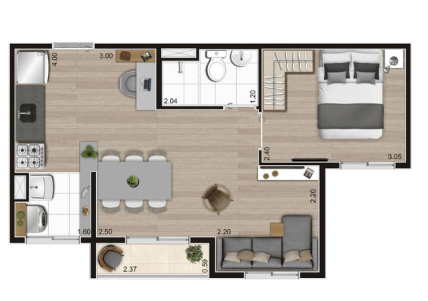 Imagem Apartamento com 2 Quartos à Venda, 36 m² em água Branca - São Paulo