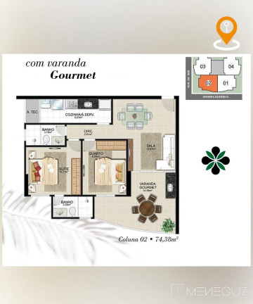 Imagem Apartamento com 2 Quartos à Venda, 75 m² em Praia Do Morro - Guarapari