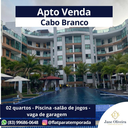 Foto do imóvel Apartamento com 2 Quartos à Venda, 62 m² em Cabo Branco - João Pessoa
