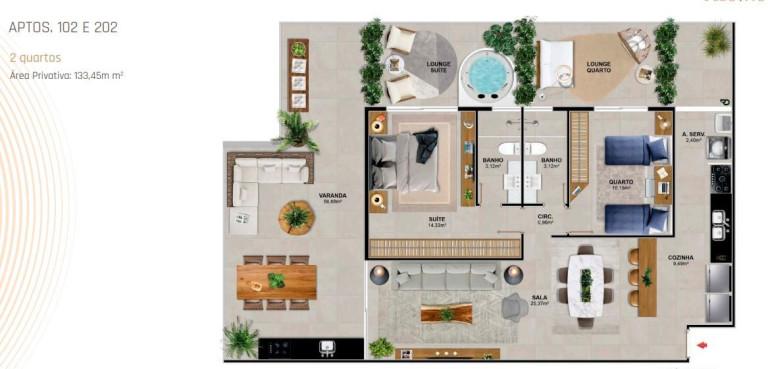 Imagem Apartamento com 2 Quartos à Venda, 133 m² em Barra Da Tijuca - Rio De Janeiro