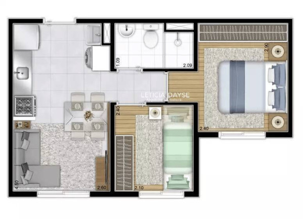 Imagem Apartamento com 2 Quartos à Venda, 35 m² em Vila Prudente - São Paulo