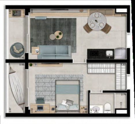 Imagem Apartamento com 1 Quarto à Venda, 45 m² em Jardim Vila Mariana - São Paulo