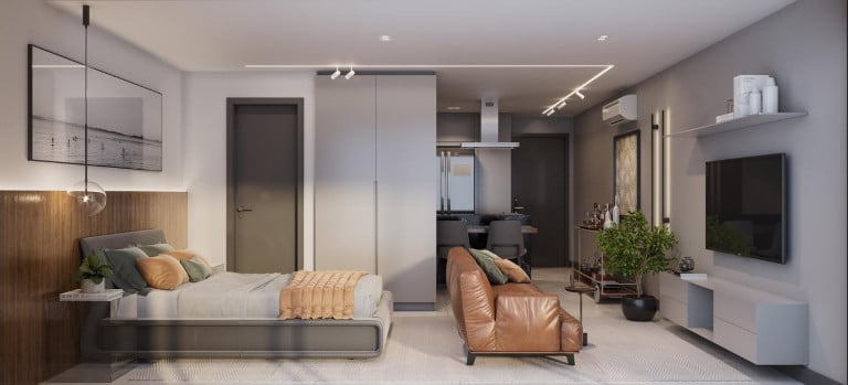 Foto do imóvel Apartamento com 1 Quarto à Venda, 39 m² em Jardim Camburi - Vitória