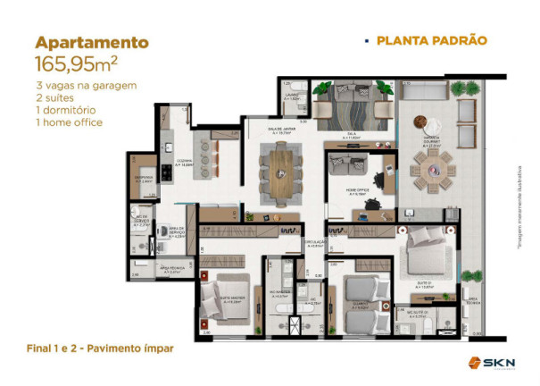Imagem Apartamento com 4 Quartos à Venda, 165 m² em Ponta Negra - Manaus