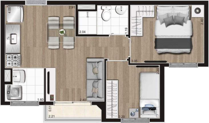 Imagem Apartamento com 1 Quarto à Venda, 29 m² em Vila Leopoldina - São Paulo