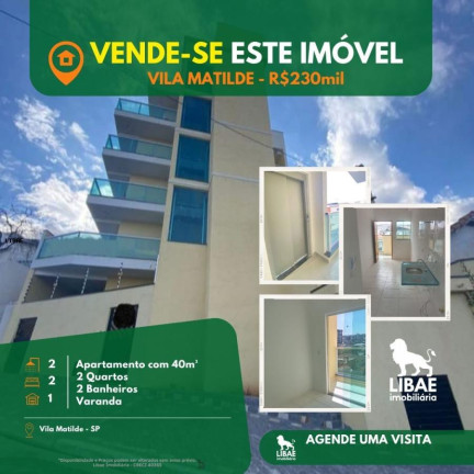 Imagem Apartamento com 2 Quartos à Venda, 40 m² em Vila Matilde - São Paulo